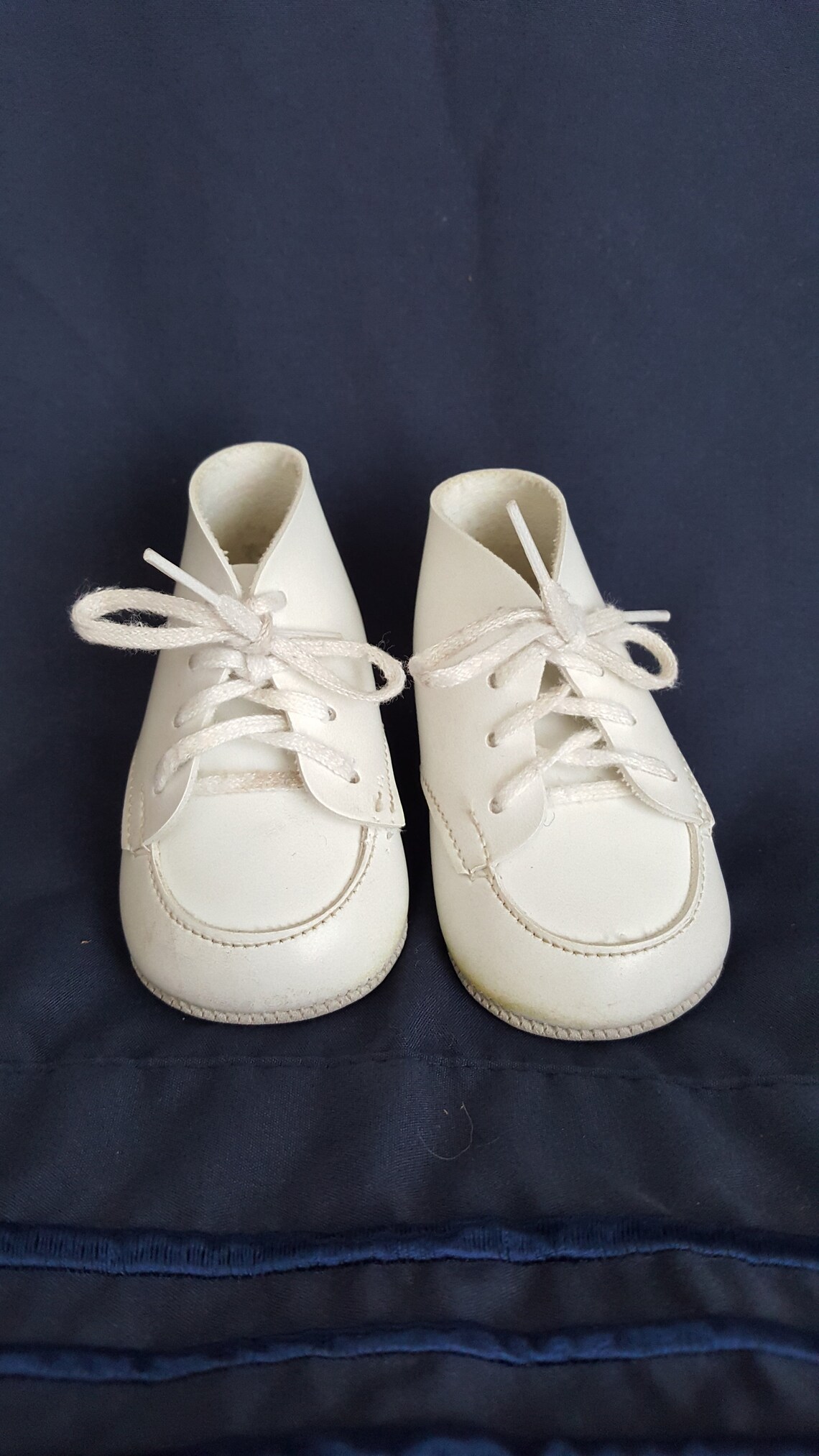 Vintage Doll Shoes Woodward's Brand White Baby Doll Shoes Etsy