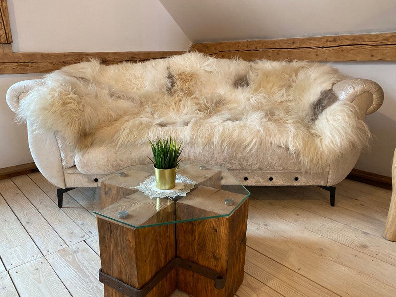 AAA Quality Large Sheep Skin Sofa Cover Sheepskin Rug Etsy