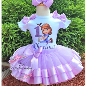 Sofia the First Birthday Tutu Outfit Sofia the 1st Tutu Set