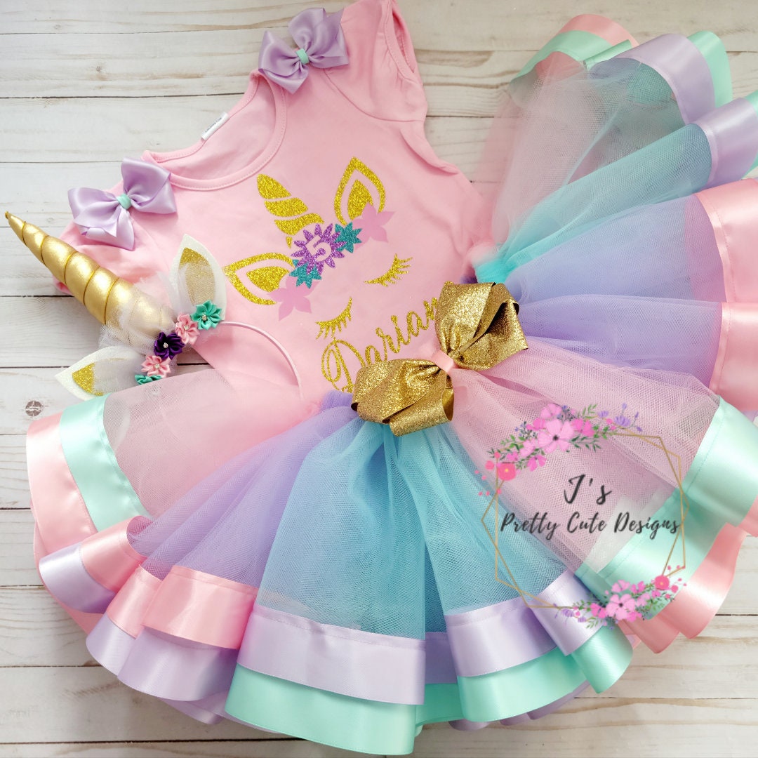 Unicorn 5th birthday outfit sale