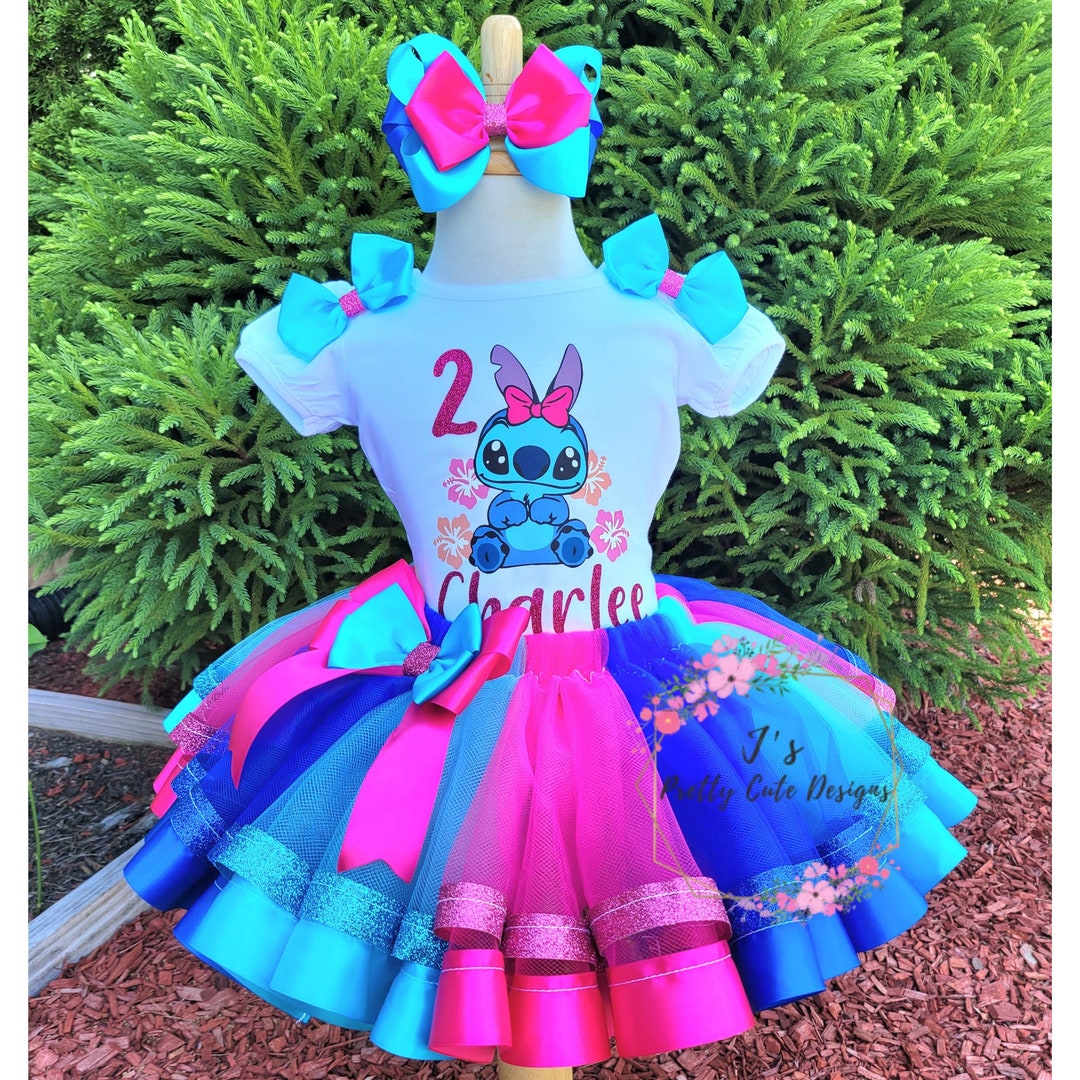 Girls Birthday Tutu Outfit, 1st 2nd 3rd Any Age Birthday Tutu Skirt and