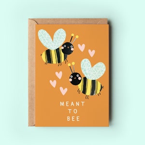 Bedoeld voor bijenkaart | Humor wenskaart gefeliciteerd liefde verjaardag bruiloft verloving Congrat