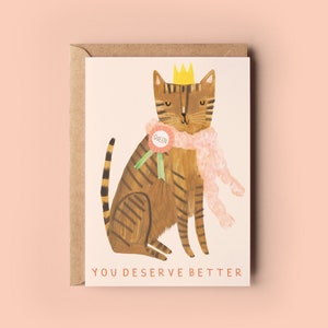 Merita una carta migliore Queen Cat / Divorzio, rottura pensando al tuo amico, invio di amore single