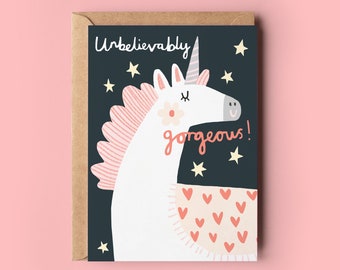 Unbelievably Gorgeous Unicorn Card | Wife Girlfriend Partner Anniversary Valentines Birthday