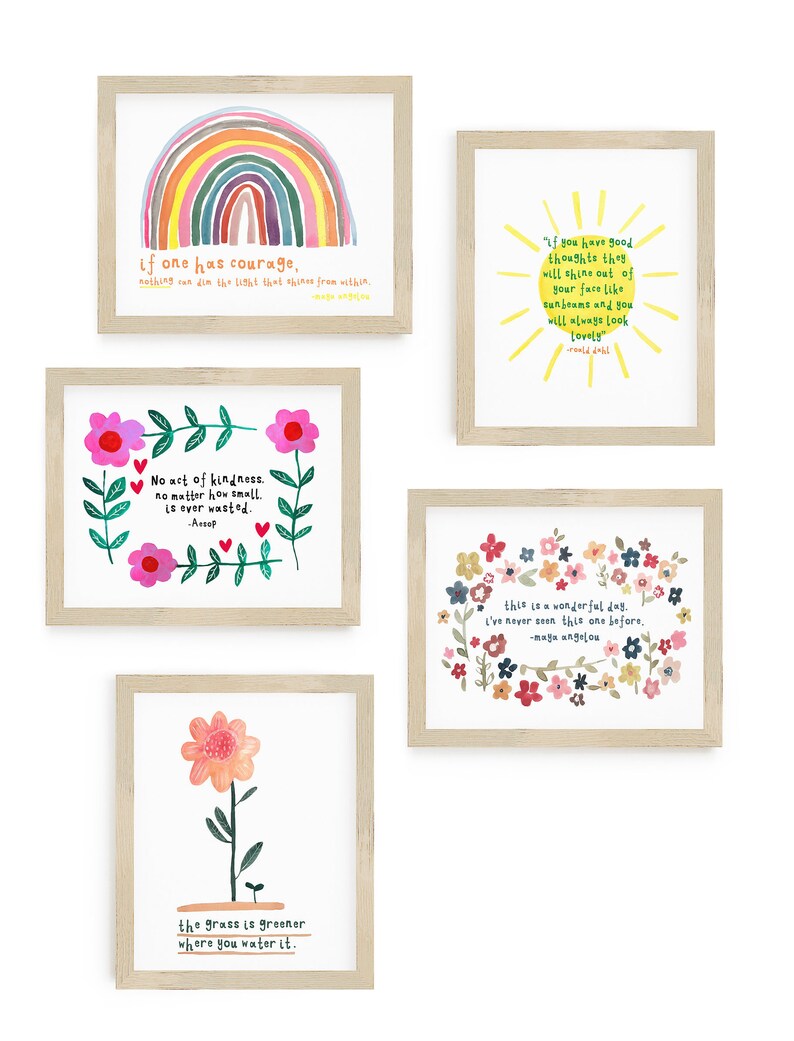 Maya Angelou Quote Print Courage Happy Love New Day Etsy