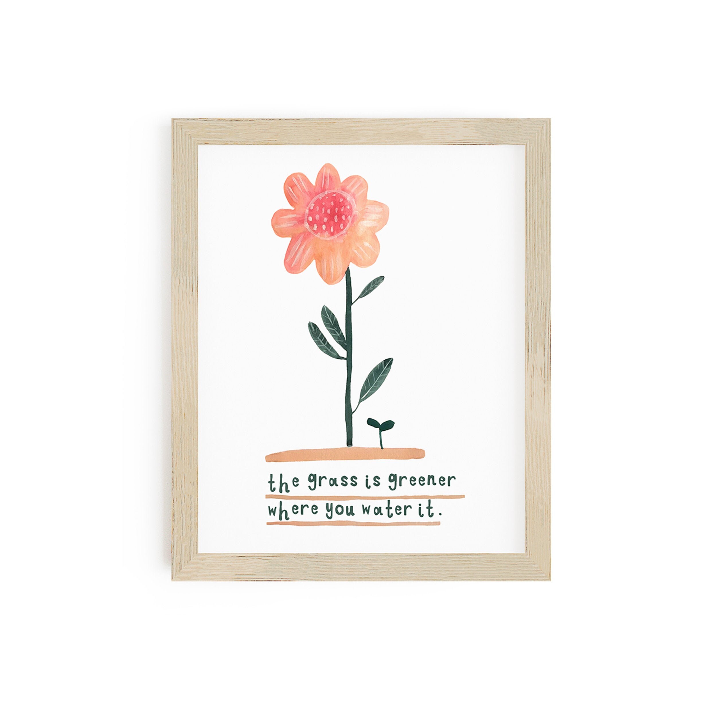 Art & Collectibles Prints Start Over Quote Self Love Wall Art That Girl ...