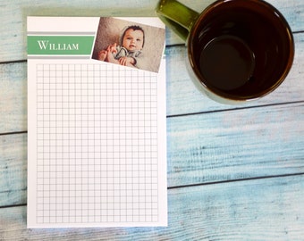 Baby Boy Notepad Giftset | Add Your Own Photo | Family Notepad