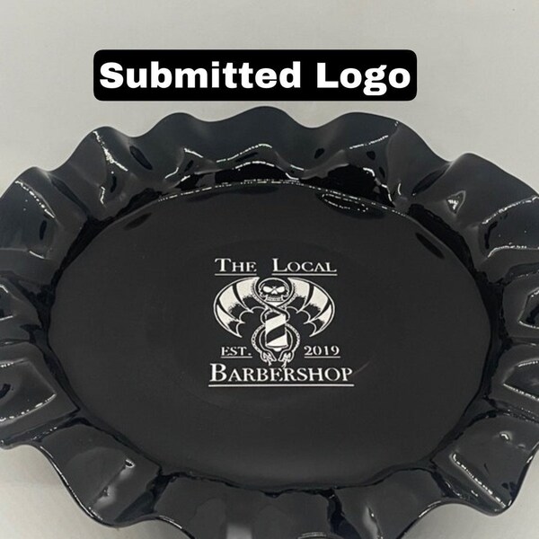 Custom Logo Cigar Ashtray Etsy