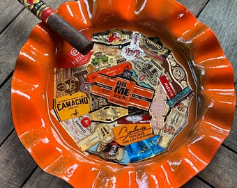 Orange Cigar Ashtray