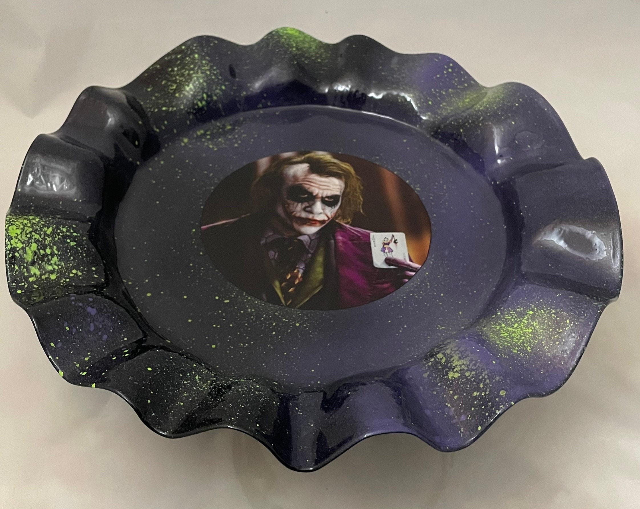 The Joker Ashtray Rolling Tray Handmade Home Decor Candy Etsy