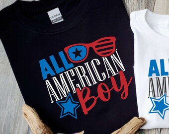 All American Boy, 4th of July Shirt, Fourth Of July Boy Shirt, All American Girl, Fourth Of July Shirt, 4th Of July Toddler Shirt