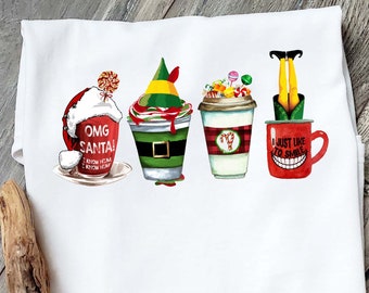 Elf Shirt, Elf Coffee Shirt, Family Vacation Shirts, Christmas Shirts, Santa I Know Him, Christmas Movie Shirt, Christmas Coffee Shirt