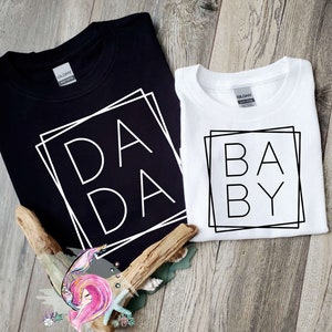 DADA Shirt, Gift For Dad, Father's Day Gift, Dad Shirt, New Dad Announcement, Proud Dad Shirt, Dada And Mini Shirt, Daddy And Me Shirt