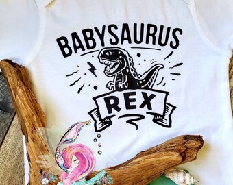 Babysaurus Rex, New Baby Bodysuit, Funny Baby Shirt, Baby Shower Gift, New Mom Gift, Dad To Be, Dinosaur Family Shirt, Baby Dino Shirt