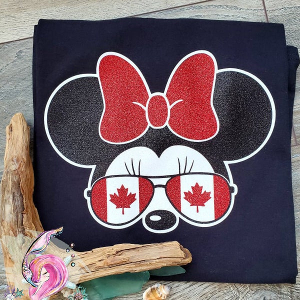 Canadian Minnie, Disney Vacation, Best Day Ever, Going To Disney Shirt, Maple Leaf Minnie, Canadian Flag Minnie, Canadian Disney Shirt