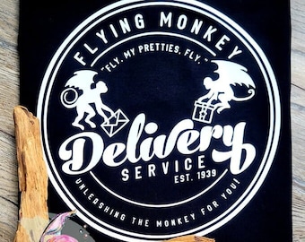 Flying Monkey Shirt, Flying Monkey Delivery Service, Halloween Shirt, Wicked Witch Of The West, Flying Monkeys Shirt, Wizard Of Oz Shirt