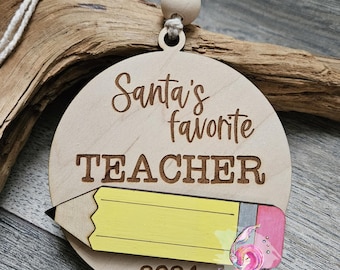 Santa's Favorite Teacher, Best Teacher, Number One Teacher, Gift For Teacher, Gift For Her, Christmas Teacher, Christmas 2025