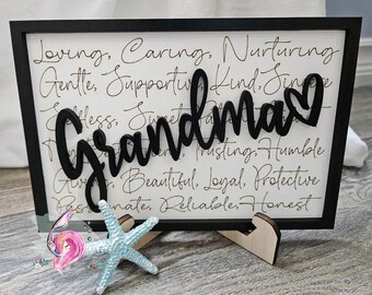 Grandma Sign, Mothers Day Sign 2023, Loving Mothers's Day Saying, Mother's Day Sign, Mom Saying Sign, Mother's Day 2023, Gift For Grandma