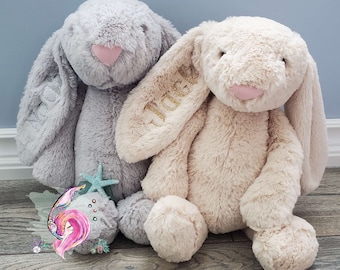 Personalized Bunny, Stuffed Bunny, Bunny Rabbit, Easter Bunny Gift, Monogrammed Bunny, Easter Bunny Plush, Stuffed Baby Bunny, Plush Bunny