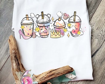 Princess Coffee Shirt, Coffee Shirt, Magical Coffee Shirt, Vacation Shirt, Coffee Lover, Princess Coffee, Mouse Coffee Shirt