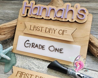 First Day of School Sign, Back To School Sign, First and Last Day School Sign, Back To School Photo Prop, Custom First Day Of School Board