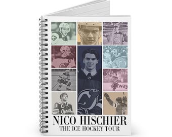 Nico Hischier ice hockey tour Spiral Notebook - Ruled Line