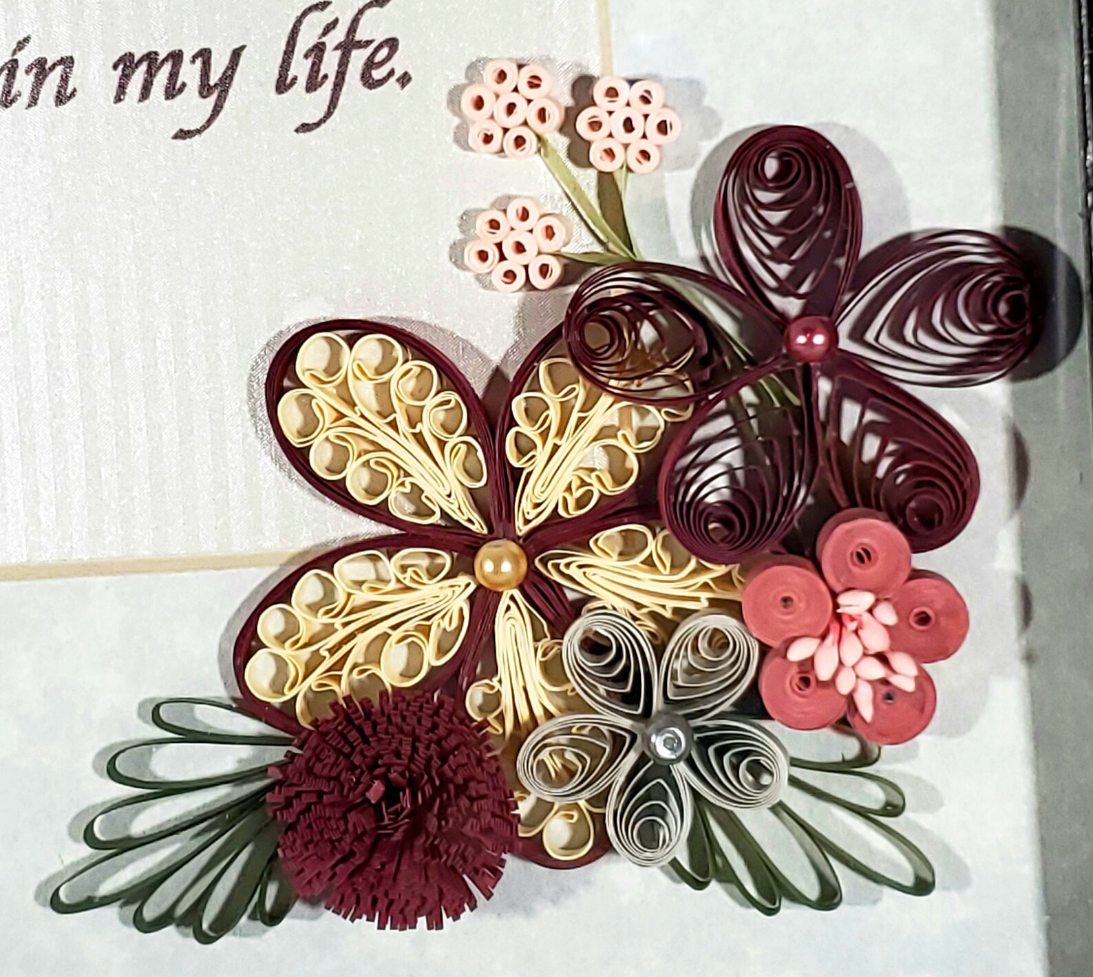 Quilled Retirement Picture with Card Etsy