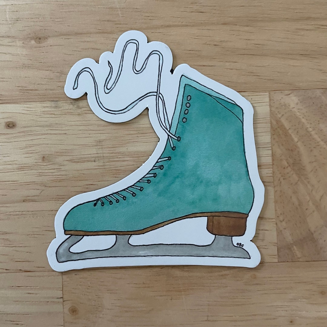 Ice Skate Winter Art Super Thin Etsy