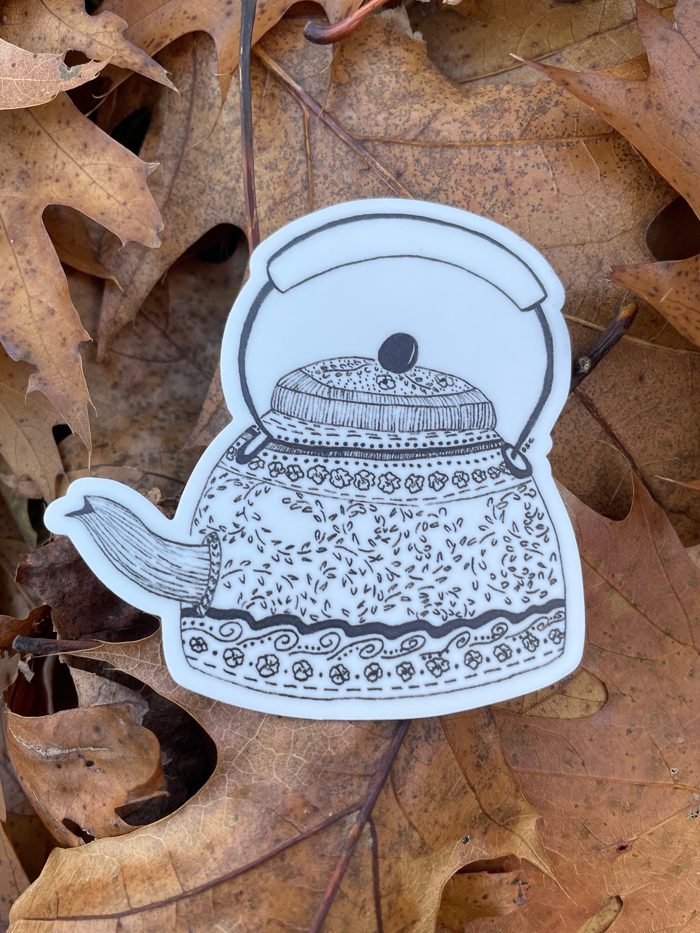Cute Tea Kettle Sticker for Sale by artofood