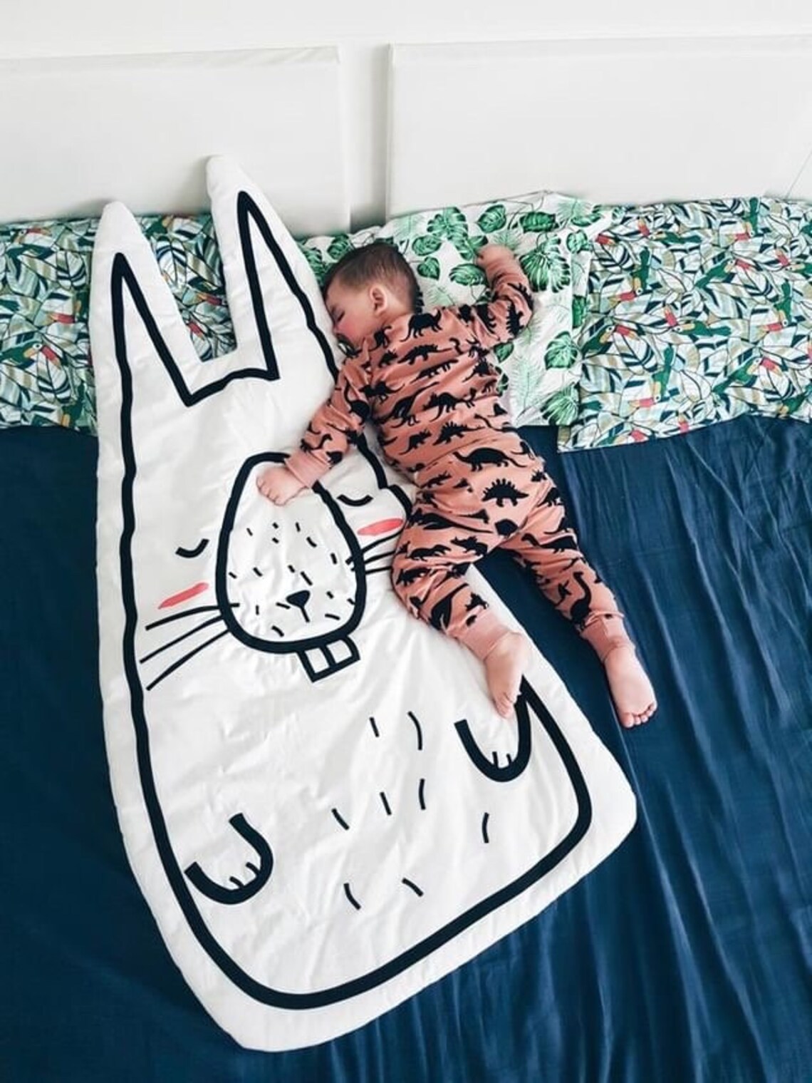 Play Mat Rabbit Kids Play Mat Infant Play Mat Natural Cotton Etsy