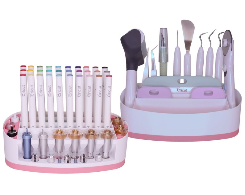 Cricut Tool Organizer Set With New Side Pocket Housing Inserts Etsy