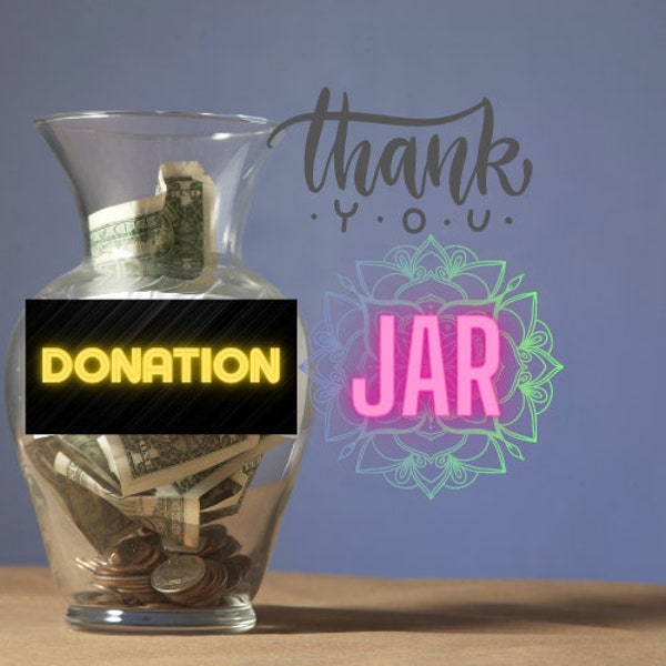 Donation Jar Etsy