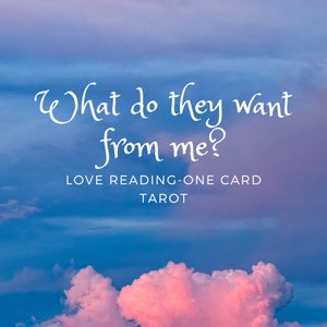 Wat willen ze? Liefde Lezen- 1 kaart TAROT