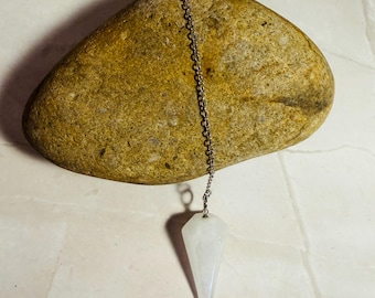 One Clear Quartz Crystal Pendulum
