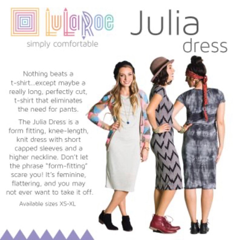 SALE ITEM LuLaRoe XS blue striped Julia Dress