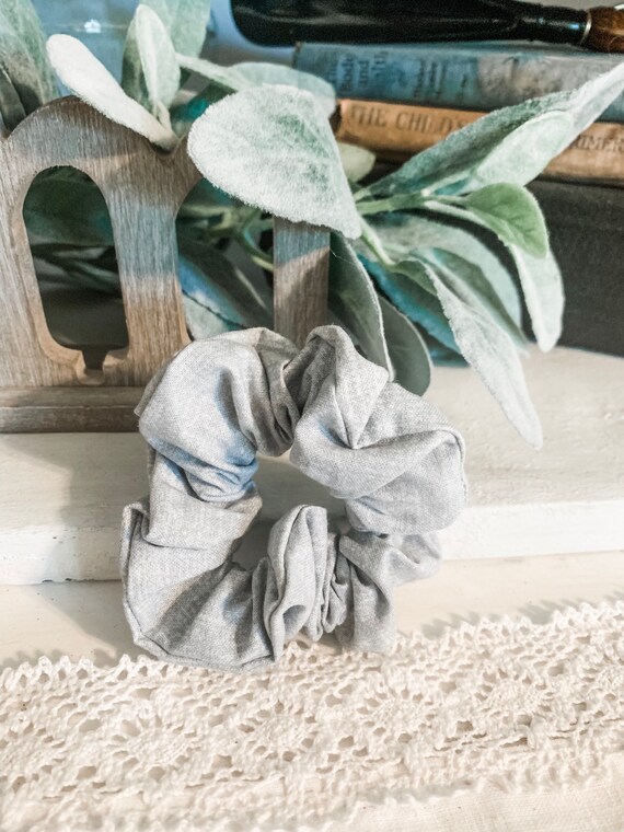 Scrunchie Weathered Grey Hair Scrunchie Toddler Scrunchie Etsy