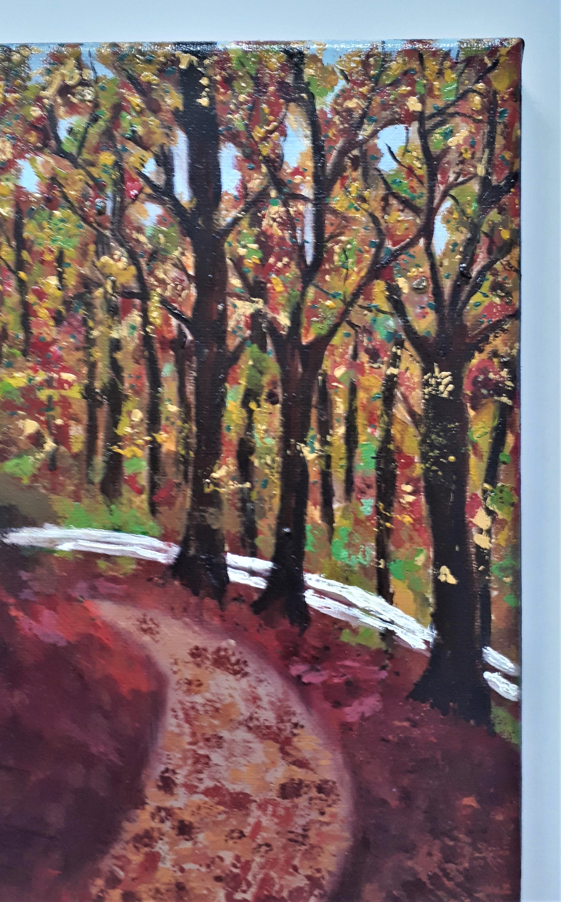 Autumn forest painting Original Oil Painting on Canvas 10 | Etsy