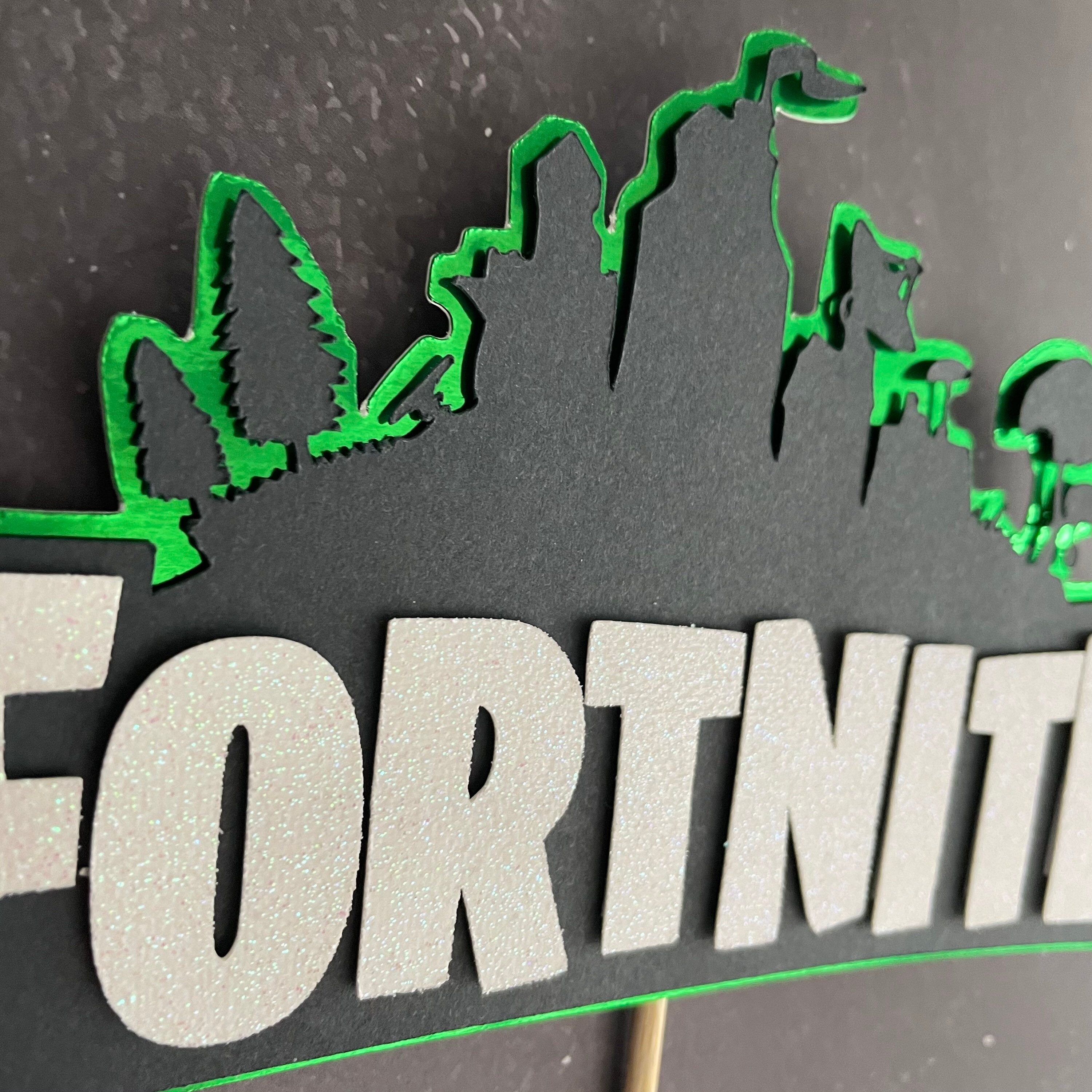 Fortnight Logo 3D Cake Topper - Etsy UK