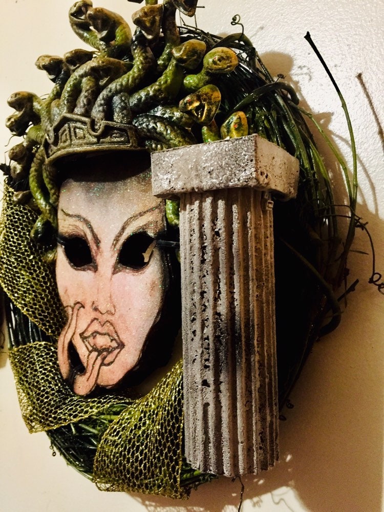 Roaring Good Time tête de méduse couronne medusa bandeau serpent accessoires de costume de méduse costume de déesse costume de femme costume d'halloween costume de fête de noël
