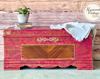 NOW AVAILABLE!! Boho Antique Cedar Chest