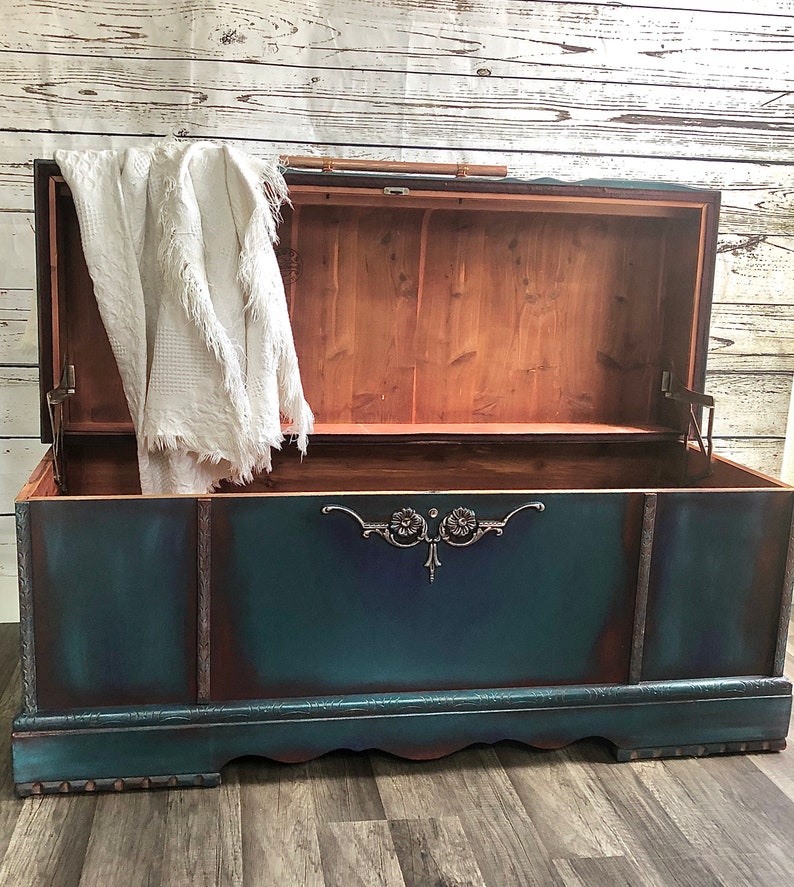 SAMPLE PIECE Antique Cedar Chest Etsy