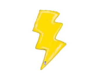 Lightning Bolt Mylar Balloon for Pokemon, Shazam and Thor by Betallic