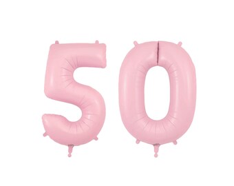 34" Helium Pink 50 Latex Free Reusable Mylar Balloon for Birthday or Anniversary