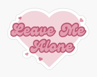 Reneé Rapp - Pegatina "Dolor de Barriga" - Merchandising de Bite Me - "Déjame en Paz" - Inspirado en la canción - Regalo de Renée Rapp