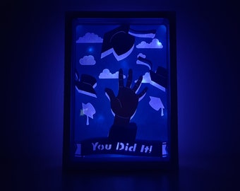 Download 3d Graduation Box Etsy