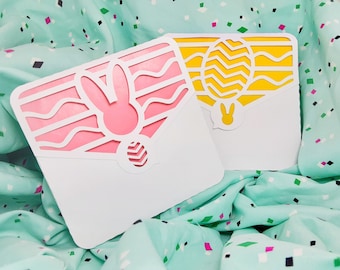 Easter SVG Bundle Templates Easter Gifts Cricut Cut File Easter Egg Card Laser Cut Easter Rabbit Silhouette Cameo Envelope Card AI, DXF