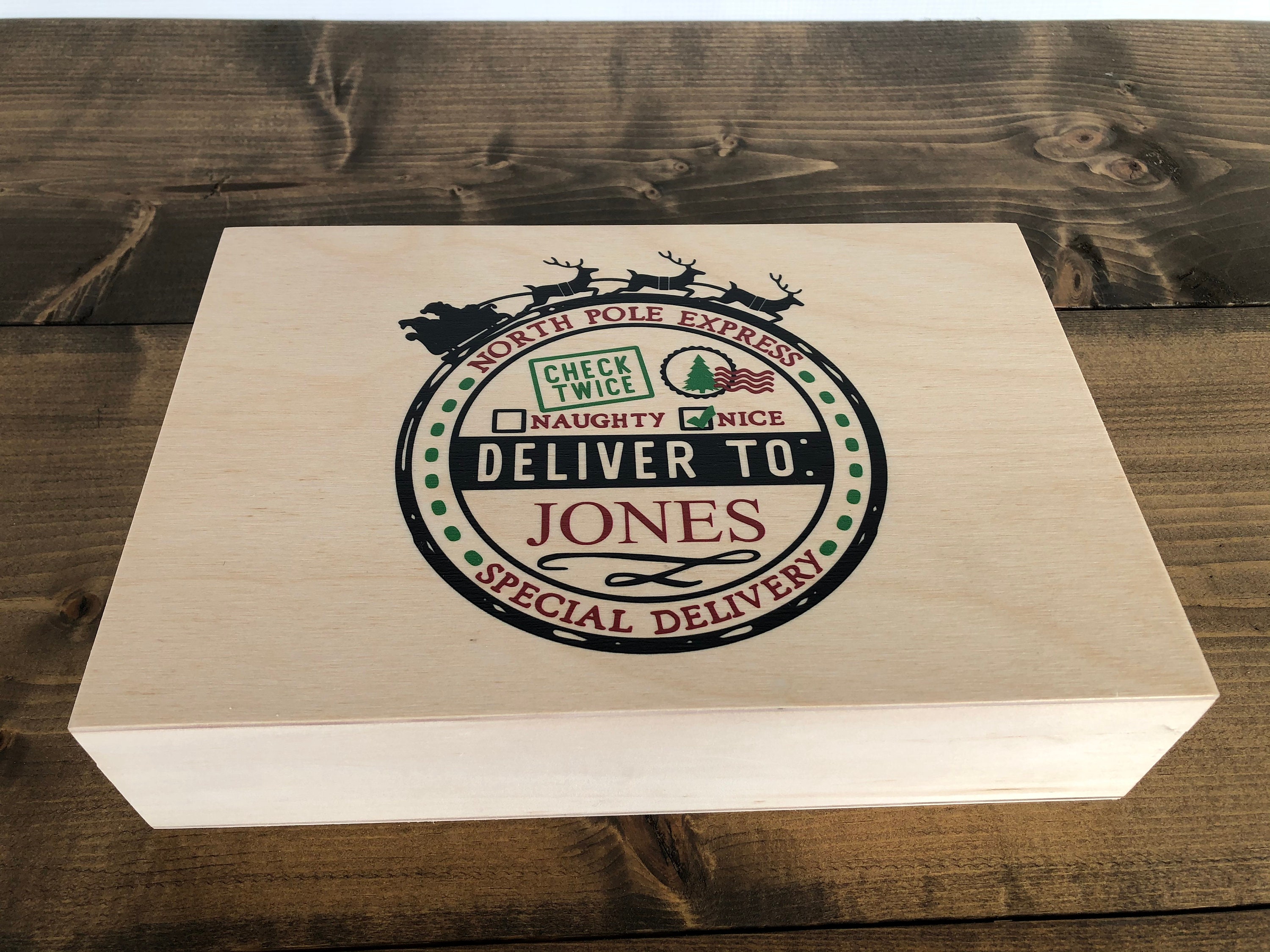 Personalized Christmas Eve Box / Custom Christmas Keepsake Box Etsy