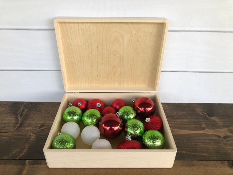 Personalized Christmas Eve Box Custom Christmas Keepsake Box Holiday Memory Wood Box Item 1762FFG