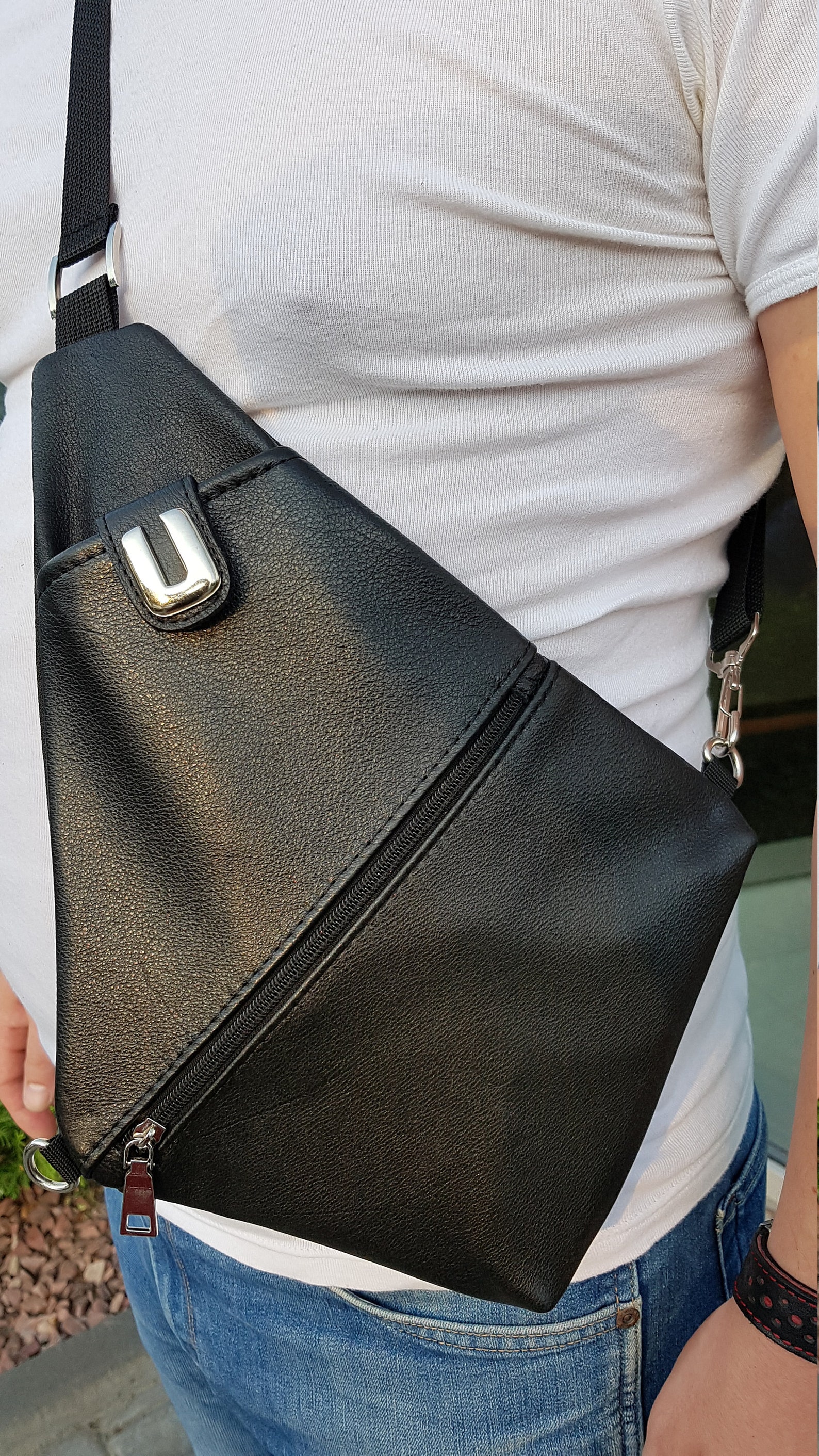 Sling Bag Sling sac à main Leathe Messenger Bag Crossbody Etsy