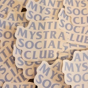 Anti Mystra Social Club Stickers